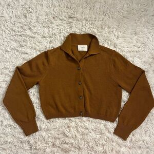 Aritzia Brown Cardigan Sweater